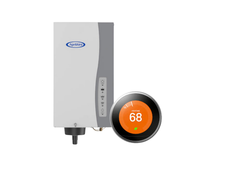 AprilAire 800 whole house humidifier with Nest thermostat